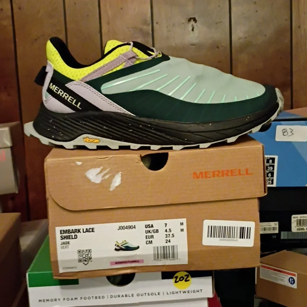 Merrell Embark Lace Shield In Jade Color - Picture 1 of 5